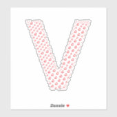 LETTERS MADE UP OF HEARTS シール (シート)