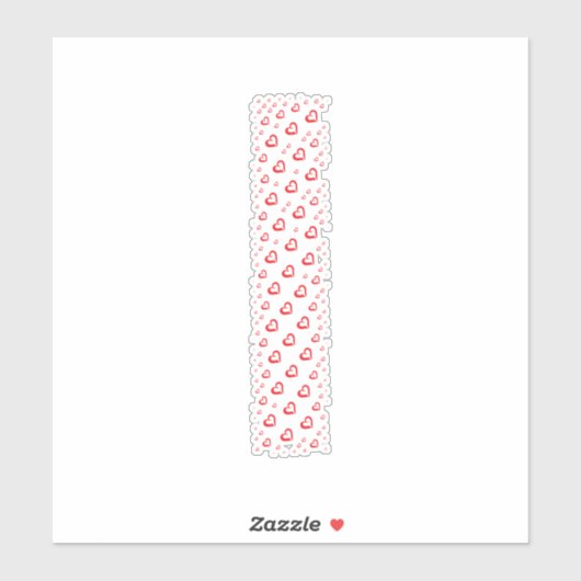 LETTERS MADE UP OF HEARTS シール (シート)