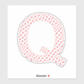 LETTERS MADE UP OF HEARTS シール (シート)