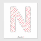 LETTERS MADE UP OF HEARTS シール (シート)