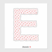 LETTERS MADE UP OF HEARTS シール (シート)