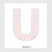 LETTERS MADE UP OF HEARTS シール (シート)