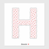 LETTERS MADE UP OF HEARTS シール (シート)