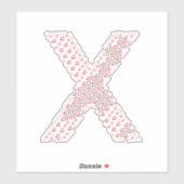 LETTERS MADE UP OF HEARTS シール (シート)