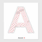 LETTERS MADE UP OF HEARTS シール (シート)