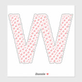 LETTERS MADE UP OF HEARTS シール (シート)