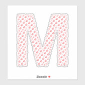 LETTERS MADE UP OF HEARTS シール (シート)