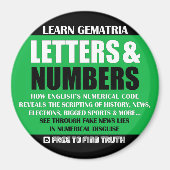 LETTERS & NUMBERS冷蔵庫磁石 マグネット (正面)