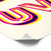 Letters of the Alphabet Retro Cool Literacy ポスター (コーナー)