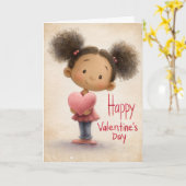 Letters of the Heart Valentine Card カード (黄色い花)