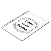 Letters to Daughter Monochrome Notebook Journal ノートブック (左側)