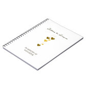 Letters to Heaven – In Memory Of Daughter Custom ノートブック (左側)