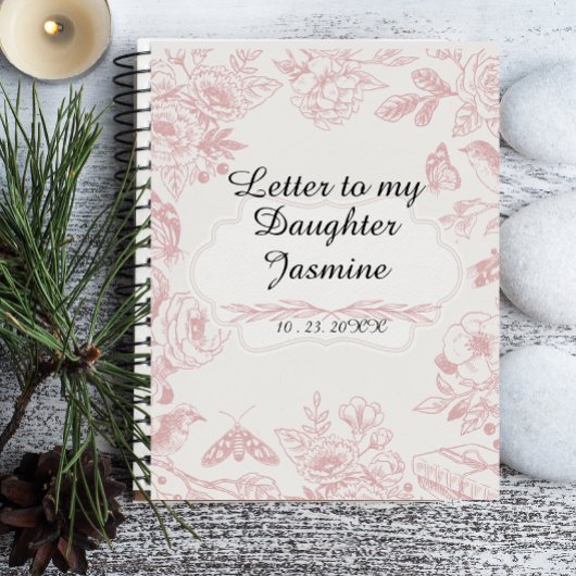 Letters to My Baby Journal Personalized Babyshower ノートブック