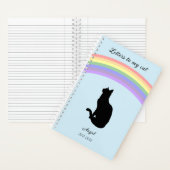Letters to my Cat Memorial Journal Rainbow ノートブック (内側)