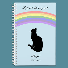 Letters to my Cat Memorial Journal Rainbow ノートブック