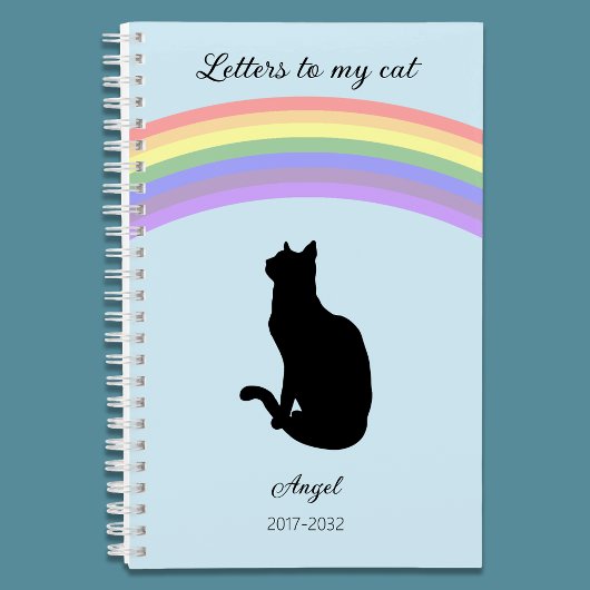 Letters to my Cat Memorial Journal Rainbow ノートブック