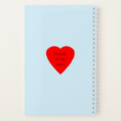 Letters to my Cat Memorial Journal Rainbow Photo ノートブック (裏面)