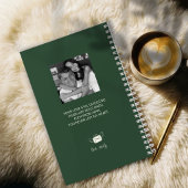 Letters to My Dad Grief Journal in Forest Green ノートブック