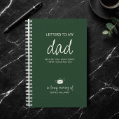 Letters to My Dad Grief Journal in Forest Green ノートブック