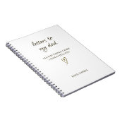 Letters to My Dad – Personalized Letter ノートブック (右側)