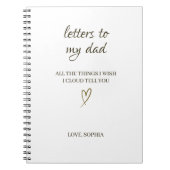 Letters to My Dad – Personalized Letter ノートブック (正面)
