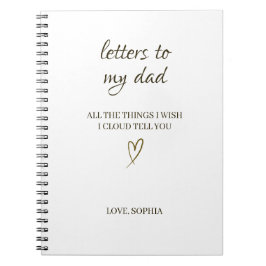 Letters to My Dad – Personalized Letter ノートブック