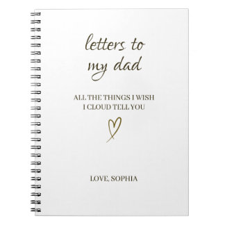 Letters to My Dad – Personalized Letter ノートブック