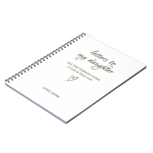 Letters to My Daughter – Personalized Letter ノートブック (左側)