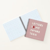 Letters to My Future 10代の - パーソナライズされた Keepsake ノートブック (内部)