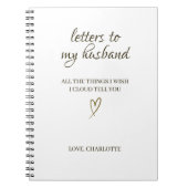 Letters to My Husband – Personalized Letter ノートブック (正面)