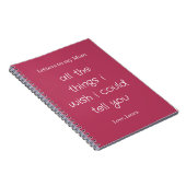 Letters to my Mom ノートブック (右側)