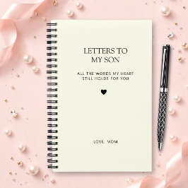 Letters to My Son グリーフジャーナル アイボリー ホワイト ノートブック