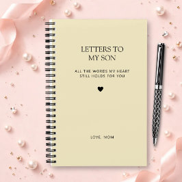 Letters to My Son グリーフジャーナル クリーム色 ノートブック