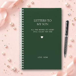 Letters to My Son グリーフジャーナル フォレストグリーン ノートブック
