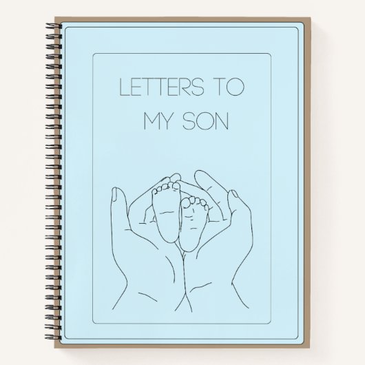 Letters to my Son Journal-ベビー帳 ノートブック (正面)