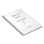 Letters to My Son – Personalized Letter ノートブック (右側)