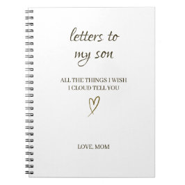 Letters to My Son – Personalized Letter ノートブック
