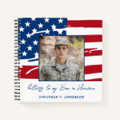 Letters To Son天国愛国軍隊写真 ノートブック (正面)