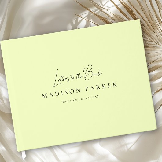 Letters to the Bride! Lemon Bridal Shower ゲストブック