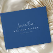 Letters to the Bride! Navy Blue Bridal Shower ゲストブック