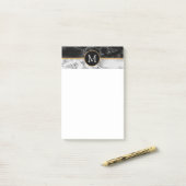 Lettet パーソナライズされた Marble Stone Post it Notes ポストイット (デスク上)