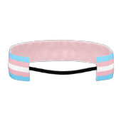 #LetThemPlayトランスジェンダーアスリートトランスフラグ アスレチックヘッドバンド (裏面)