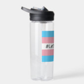 #LetThemPlayトランスジェンダーアスリートトランスフラグ ウォーターボトル (右面)