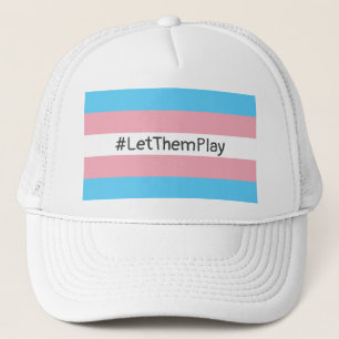 #LetThemPlayトランスジェンダーアスリートトランスフラグ キャップ
