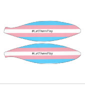 #LetThemPlayトランスジェンダーアスリートトランスフラグ ミニバスケットボール (パネル)