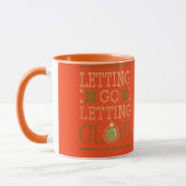 "Letting Go, Letting Glow" Personalized Holiday マグカップ (左)