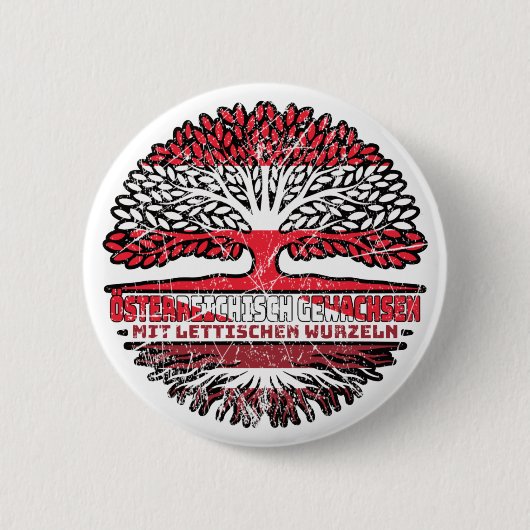 lettland Lettisch Österreichisch Österreich Baum 缶バッジ (正面)