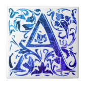 Lettre A vintage タイル (正面)