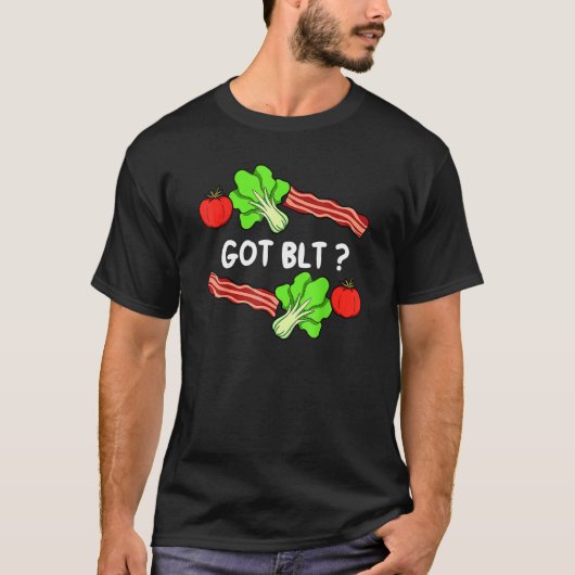 Lettuce Bacon Tomato  Leaf Vegetable Vegetarian Ve Tシャツ (正面)