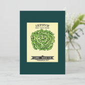 Lettuce Seeds Card Seed Company 招待状 (スタンド正面)